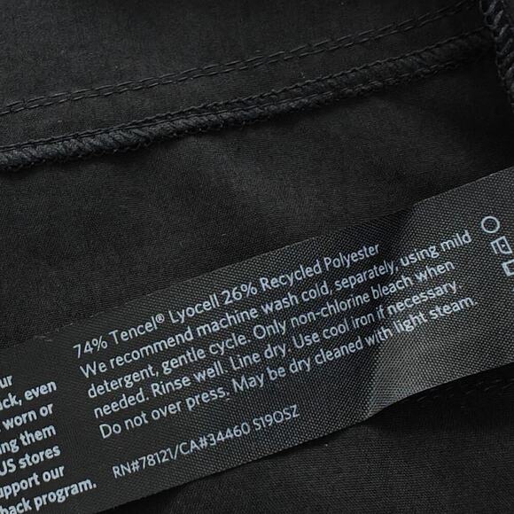 Eileen Fisher Open Front Jacket Size Small Black Lightweight Tencel Pockets - Picture 7 of 7